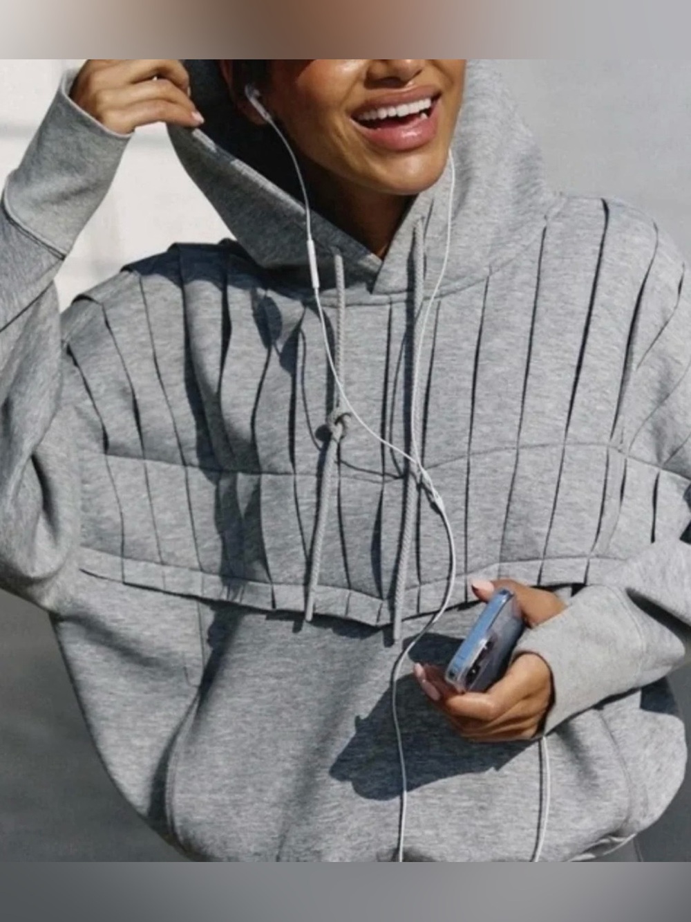 Free People Movement Pleated hoodie